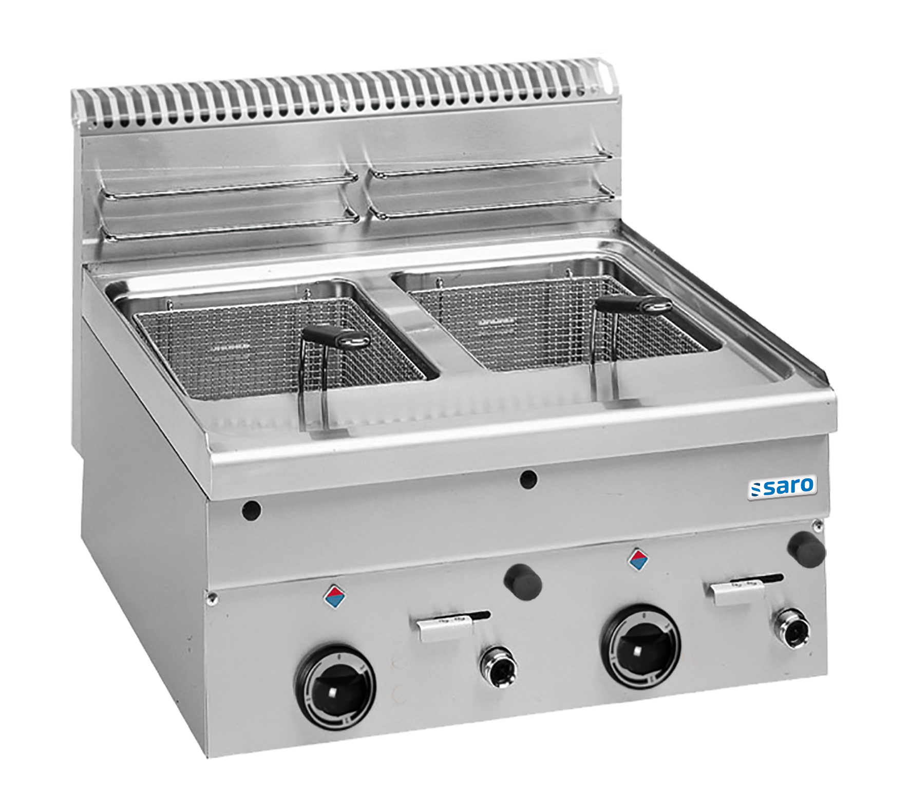 SARO Gas-Fritteuse 8+8 L, Auftisch, 600 Line, GF66
