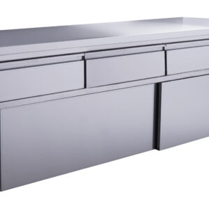 SARO Schiebetürenschrank mit 4 Schubladen, 1800x700mm