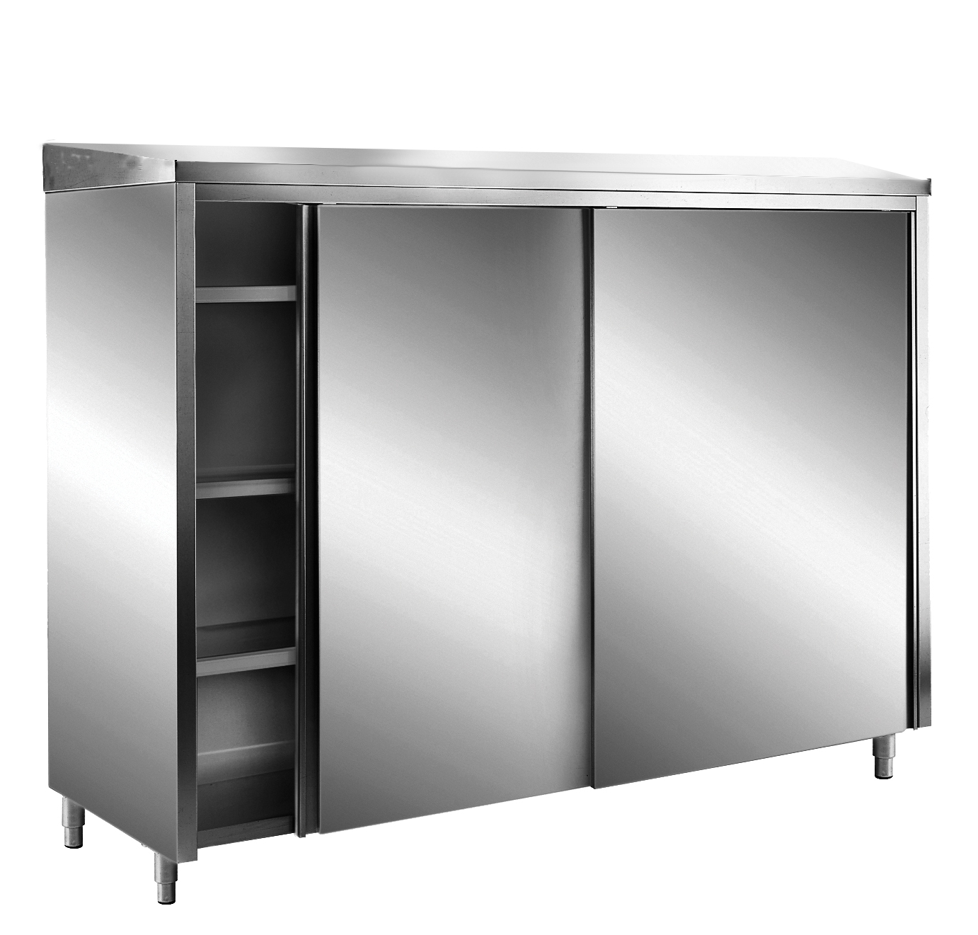 SARO AISI304 Lagerschrank,Schiebet.,Schrägdach 2000x600