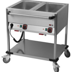 RM Gastro Bain-Marie-Wagen-Fahrbar 2x GN 1/1
