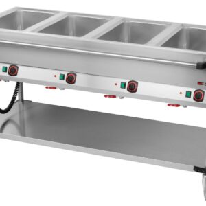 RM Gastro Bain-Marie-Wagen-Fahrbar 4x GN 1/1