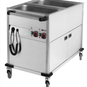 RM Gastro Bain-Marie-Wagen-Fahrbar 2x GN 1/1