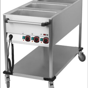 RM Gastro Bain-Marie-Wagen-Fahrbar 3x GN 1/1
