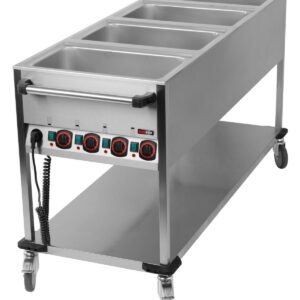 RM Gastro Bain-Marie-Wagen-Fahrbar 4x GN 1/1
