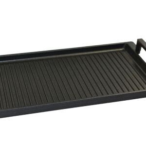 Eurolux Premium Grillplatte,2Griffe,41x24x2,5cm,gerillt
