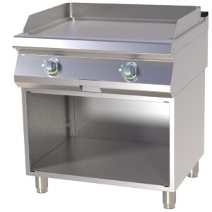RM Gastro Elektro-Grillplatte mit Unterbau glatt mit 2 Heizzonen