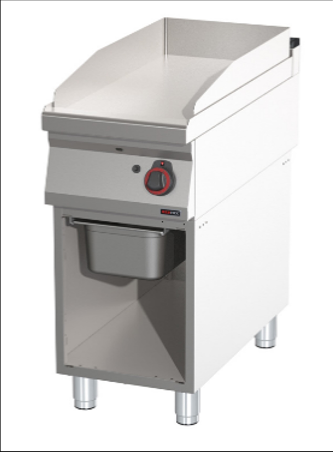 RM Gastro Thermik Serie 900 I Gas-Grillplatte mit Unterbau I FTH-90/40G