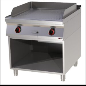 RM Gastro Thermik Serie 900 I Elektro-Grillplatte mit Unterbau I FTR-90/80E