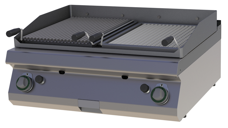 RM Gastro Thermik Serie 700 I Gas-Lavasteingrill I GL-708G