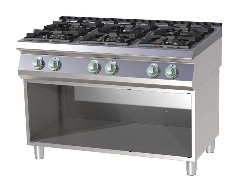 RM Gastro Thermik Serie 700 I Gasherd mit Unterbau I SP-7120G