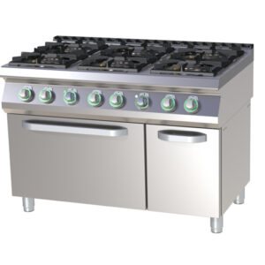 RM Gastro Thermik Serie 700 I Gasherd mit Gas-Backofen I SPT-7120/21G