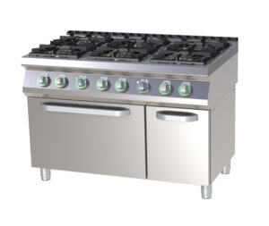RM Gastro Thermik Serie 700 I Gasherd mit Gas-Backofen I SPT-7120/21G