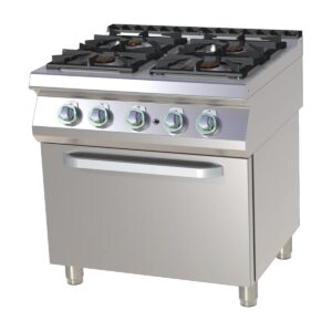 RM Gastro Thermik Serie 700 I Gasherd mit Gas-Backofen I SPT-780/21G