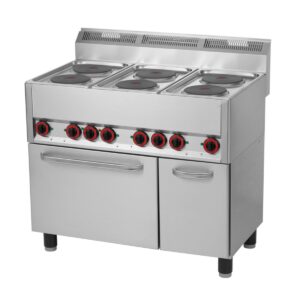RM Gastro Thermik Serie 600 I Elektroherd mit Elektrobackofen I SPT-90ELS