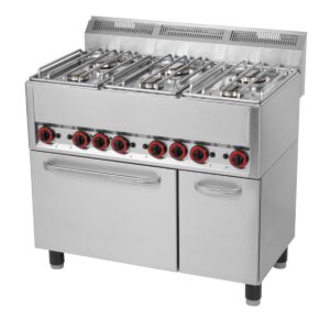 RM Gastro Thermik Serie 600 I Gasherd mit Elektrobackofen I SPT-90GL