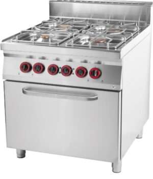 RM Gastro Thermik Serie 900 I Gasherd mit Backofen I SPT-90/8021G