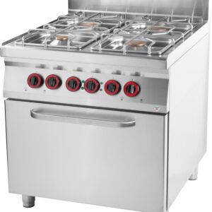 RM Gastro Thermik Serie 900 I Gasherd mit Backofen I SPT-90/8021GE