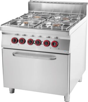 RM Gastro Thermik Serie 900 I Gasherd mit Backofen I SPT-90/8021GE