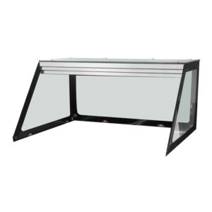 Skyrainbow Glasaufsatz kurz, schwarzer Rand, gerade kpl. für THBM88