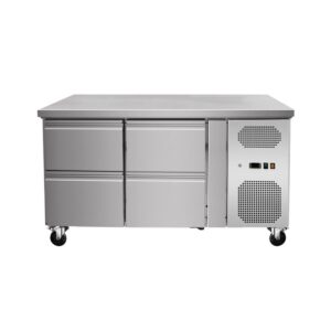 Skyrainbow Kühltisch mit 4 Schubladen, Umluft, 136x70