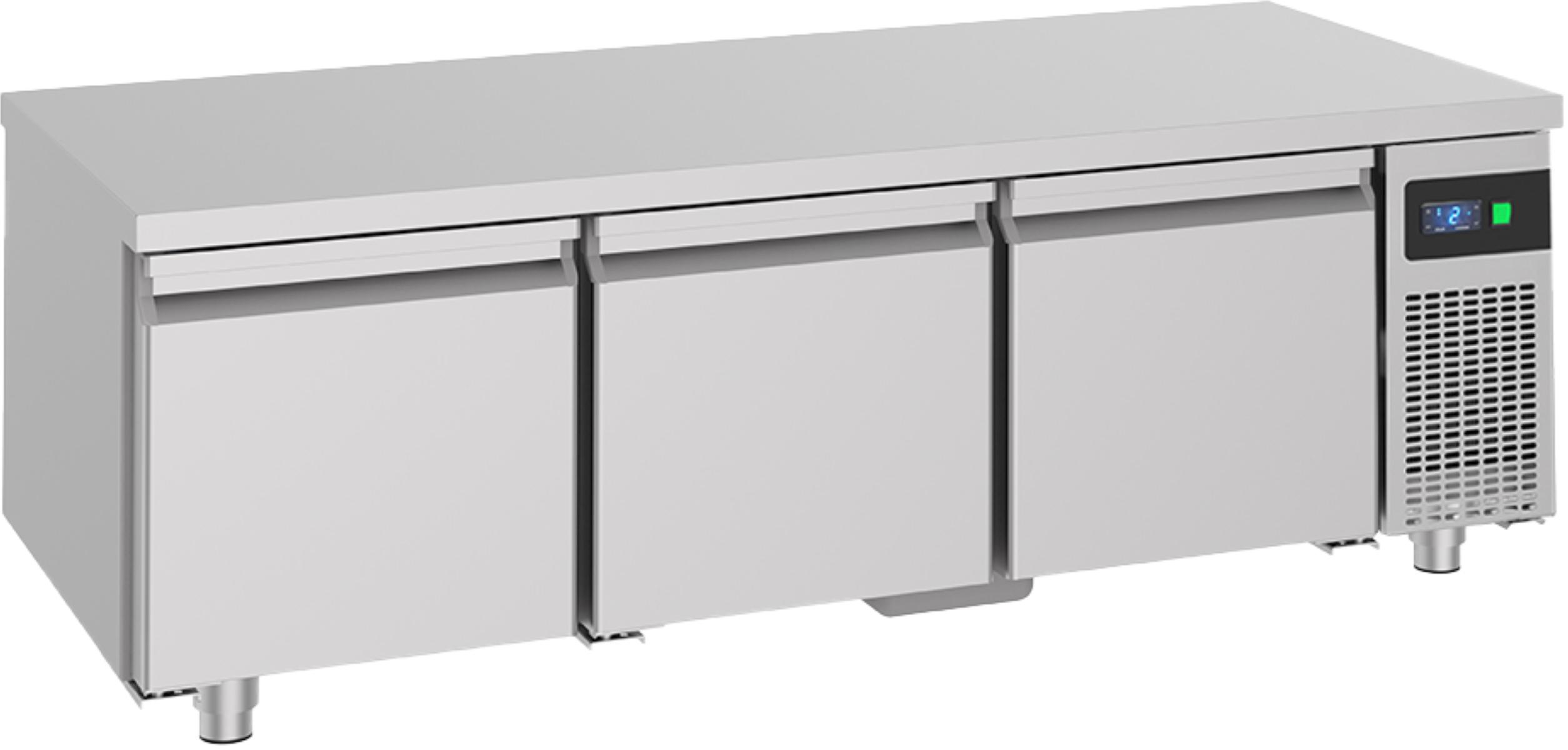 A&S Gastro Unterbaukühltisch mit 3 Schubladen -2 bis +8°C 1.600x700x600 mm