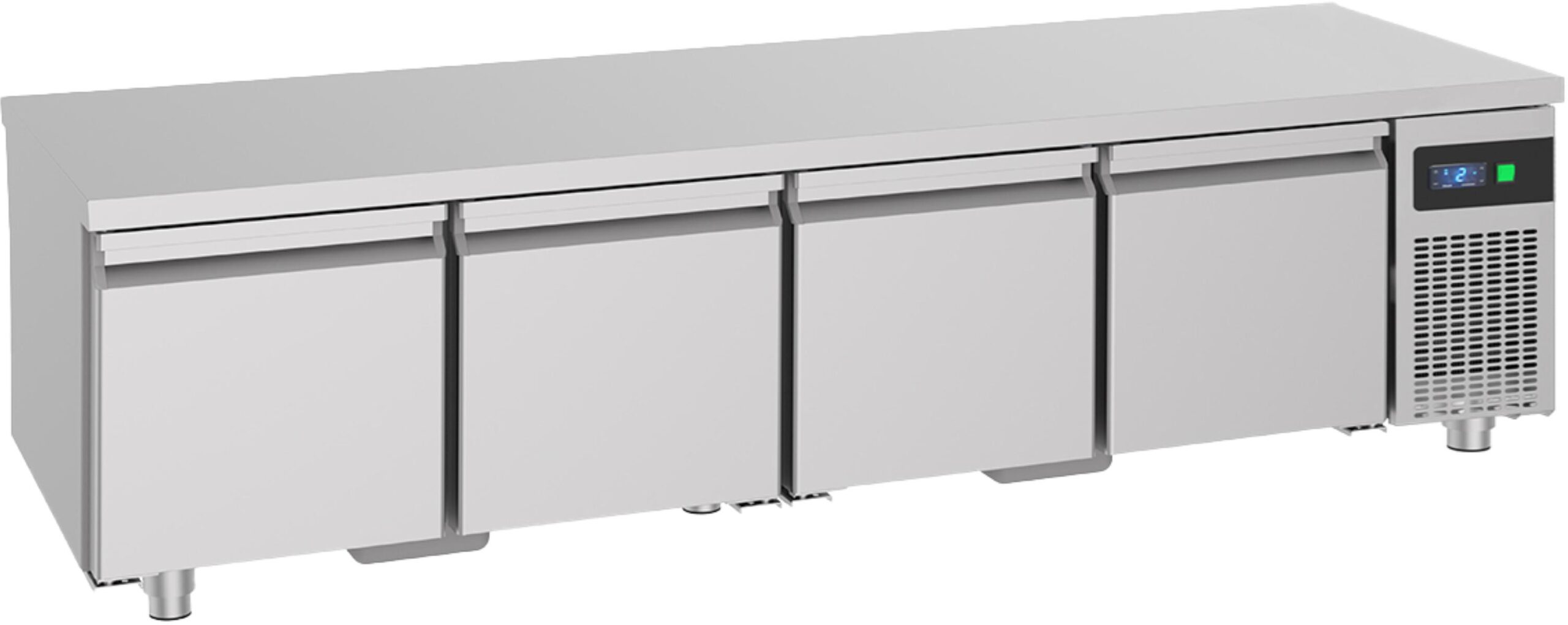 A&S Gastro Unterbaukühltisch mit 4 Schubladen -2 bis +8°C 2.130x700x600 mm