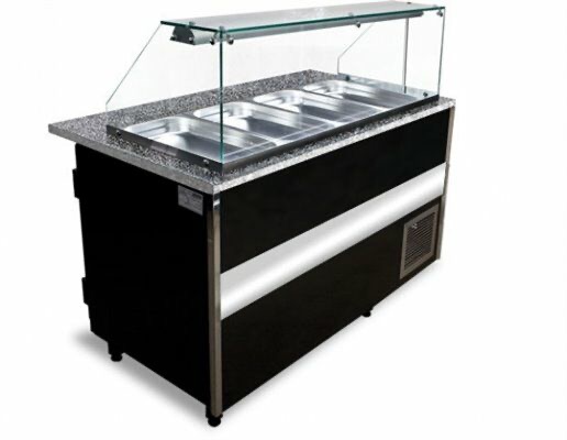 Igloo Salatvitrine Gastroline mit 726 Liter Volumen | 2500x900x850 mm