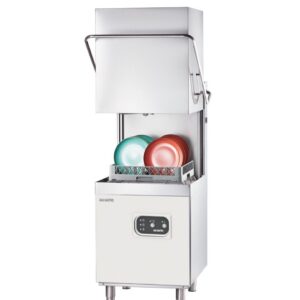A&S Gastro Haubenspülmaschine inkl. Klarspülmittel- und Reinigerdosierpumpe | 400 Volt, 10,8 kW| 728x816x1505 mm
