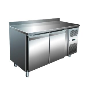 A&S Gastro VIP Kühltisch mit 2 Türen und Aufkantung -2 bis +8°C 1.360x700x960 mm