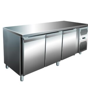 A&S Gastro VIP Kühltisch mit 3 Türen -2 bis +8°C 1.795x700x860 mm