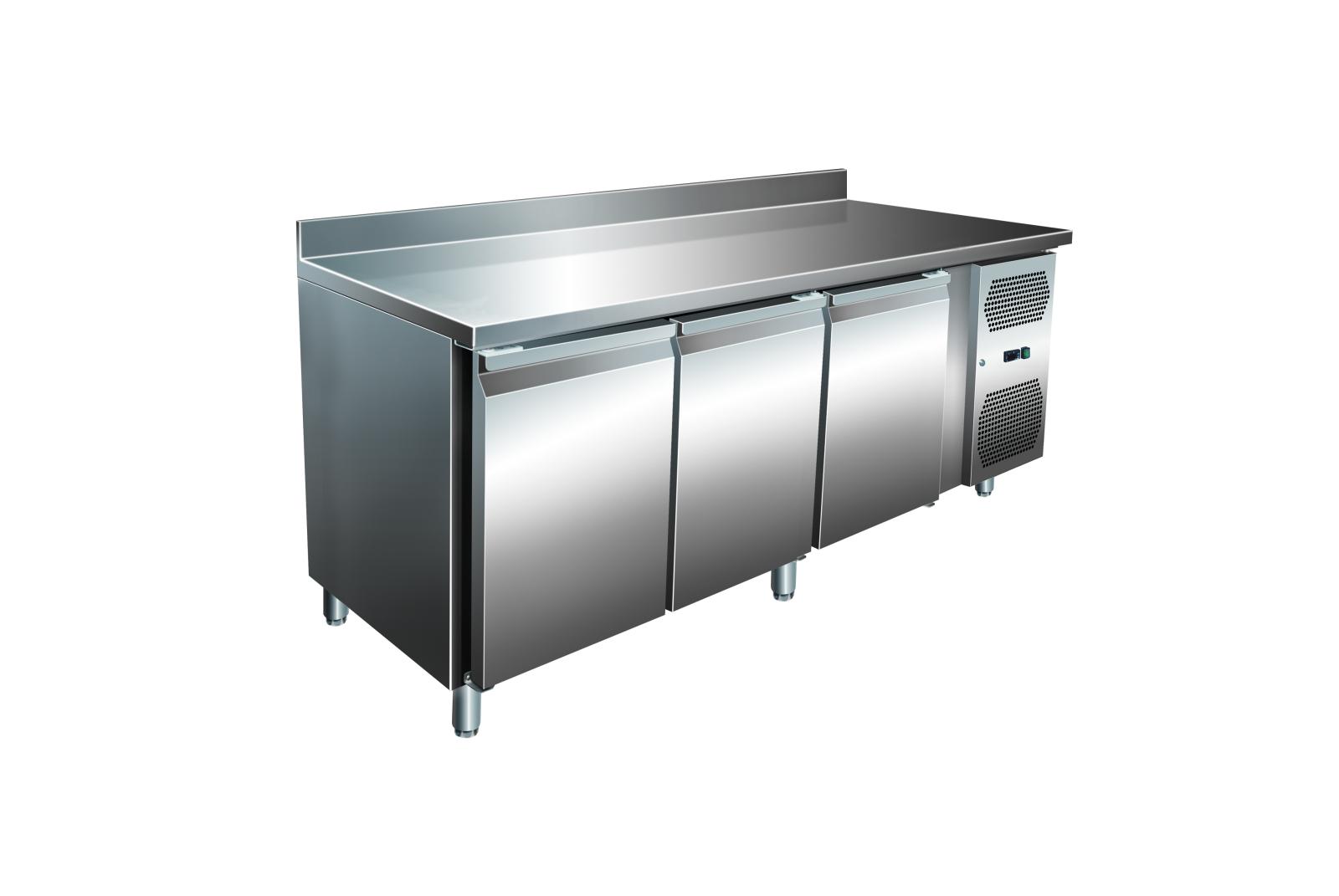 A&S Gastro VIP Kühltisch mit 3 Türen und Aufkantung -2 bis +8°C 1.795x700x960 mm 1 A&S Gastro VIP Kühltisch mit 3 Türen und Aufkantung -2 bis +8°C 1.795x700x960 mm