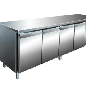 A&S Gastro VIP Kühltisch mit 3 Türen und Aufkantung -2 bis +8°C 1.795x600x860 mm