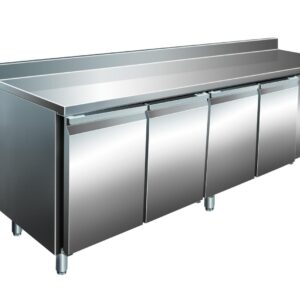 A&S Gastro VIP Kühltisch mit 4 Türen -2 bis +8°C 2.230x700x960 mm