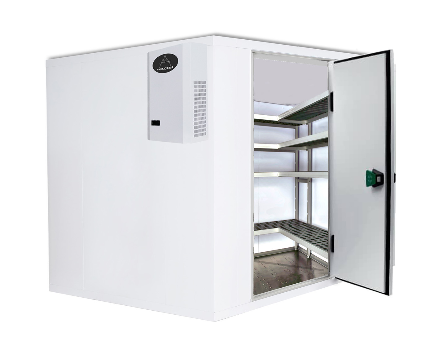 A&S Gastro Kühlzelle 1500x1500x2010 mm inkl. Kühlaggregat und Regal