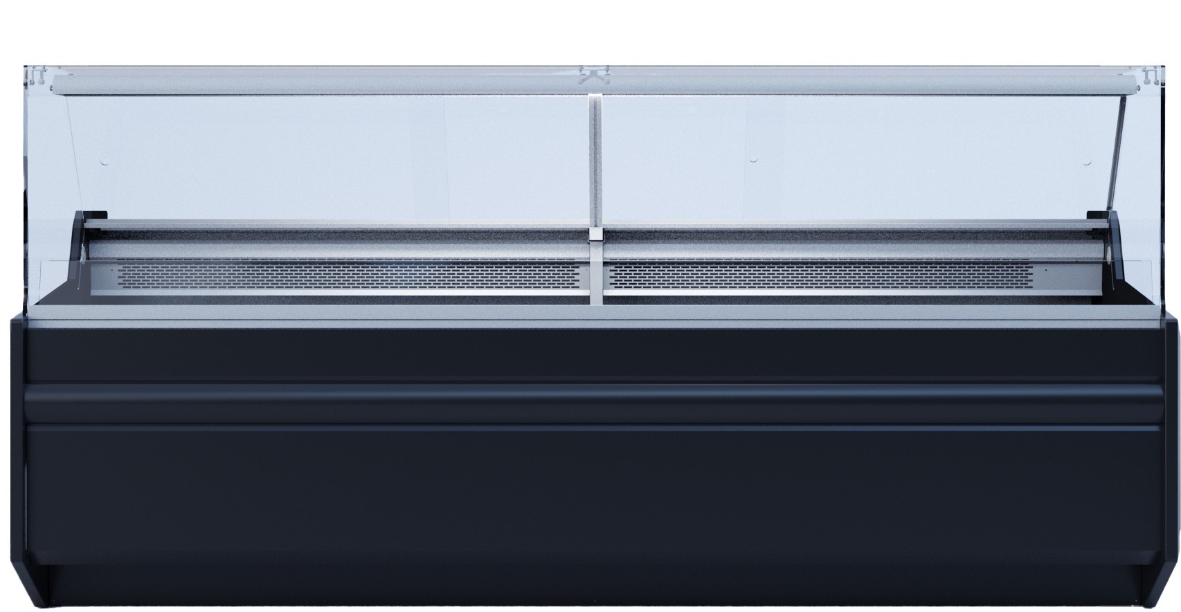 Igloo Kühltheke Deep mit gerader Frontverglasung | Dynamische Kühlung | 330 Liter Volumen | 2040x860x1220 mm – Bild 2