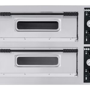 Prismafood Elektro Pizzaofen breite Version | Volumen: 12 Pizzen a 35cm | 1360x955x745mm