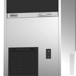 Brema Eiswürfelbereiter mit Ablaufpumpe | Eisproduktion: ca. 48 kg / 24 Stunden| Luftkühlung | R290, 450 W | 497x592x797 mm