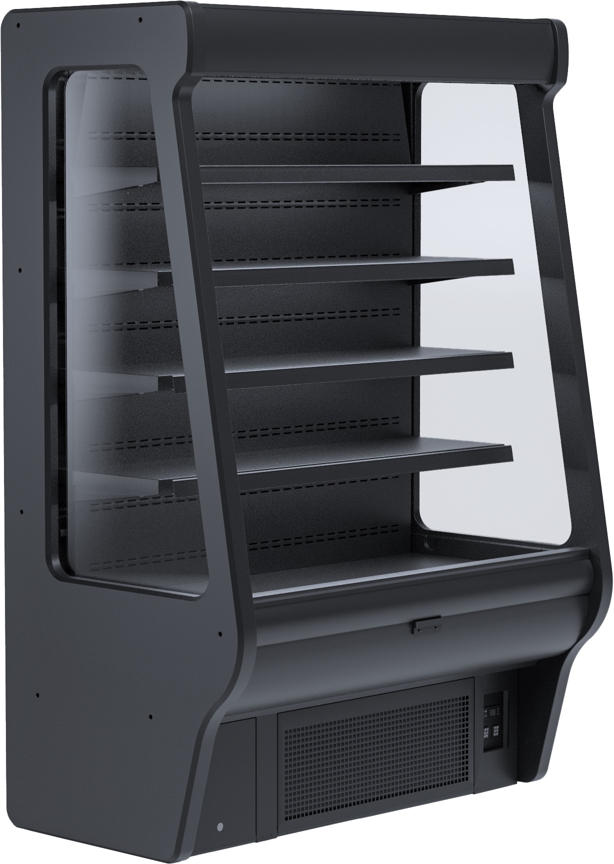 Igloo Offene Kühltheke mit Rollo | 670 Liter Volumen | 1310x830x2020 mm