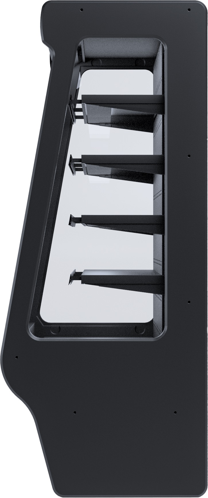 Igloo Offene Kühltheke mit Rollo | 670 Liter Volumen | 1310x830x2020 mm – Bild 2