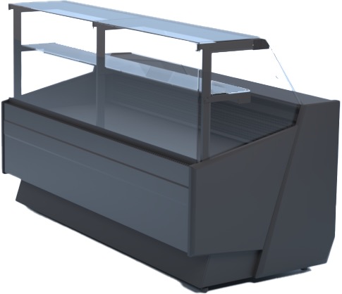 Igloo Kühltheke mit zwei Verdampfern | 335 Liter Volumen | 2520x940x1260 mm