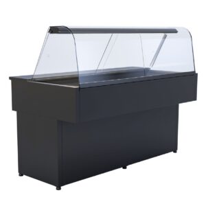 Igloo Kühltheke mit schräger Auslage | 120 Liter Volumen | 1300x765x1190 mm