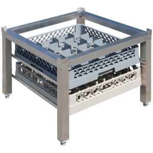 A&S Gastro Untergestell für Spülmaschinen Edelstahl Universal