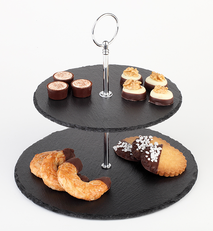 APS APS 2-stufige Etagère Ø 25 / 20 cm, H: 24 cm – Bild 3