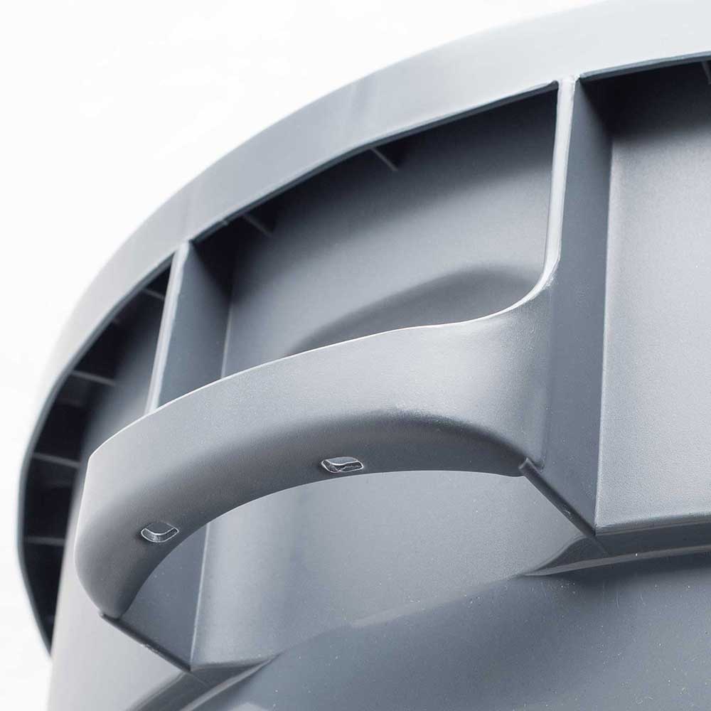 STALGAST Abfallcontainer rund, grau, 120 Liter – Bild 2