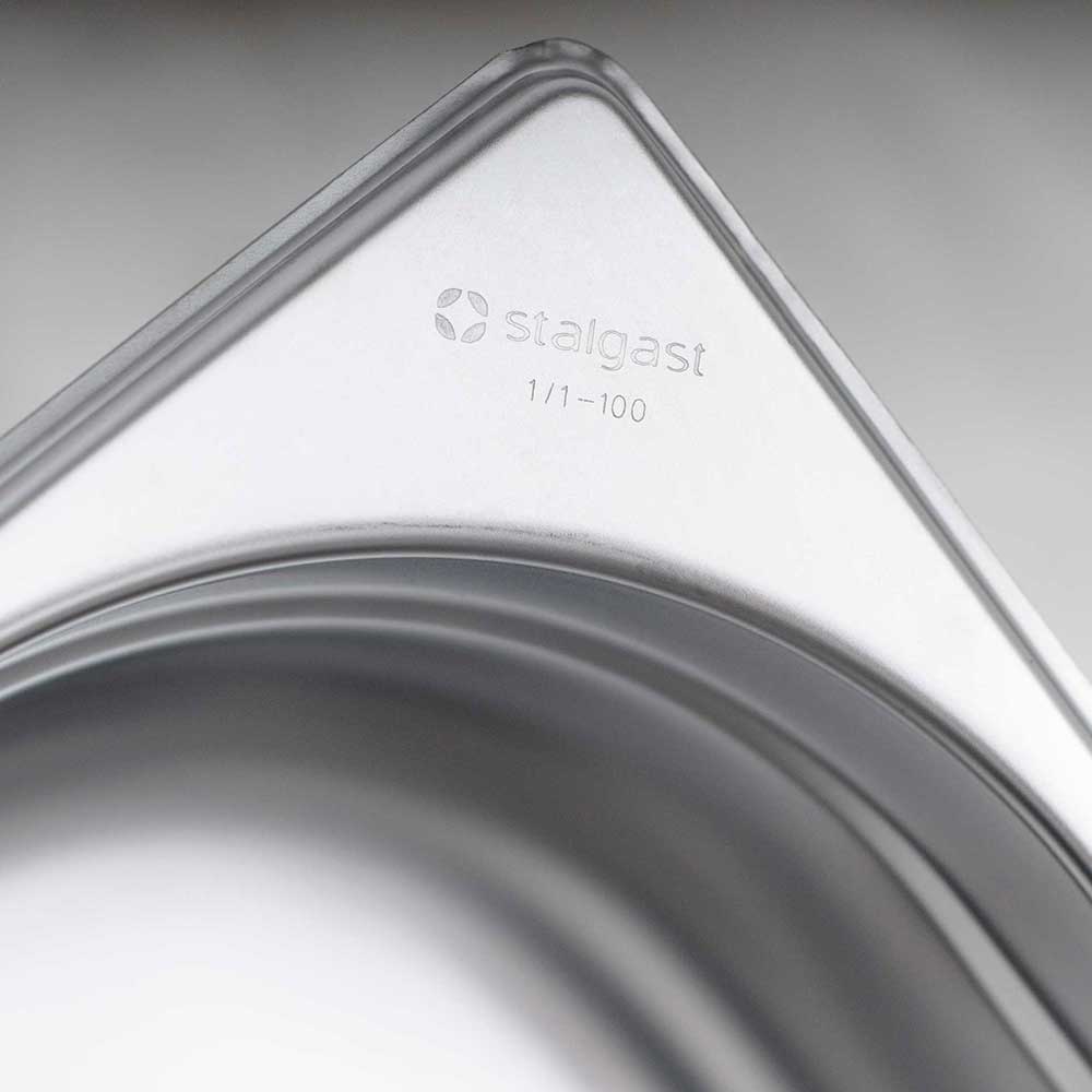 STALGAST Stalgast Edelstahl Gastronormbehälter Serie STANDARD, GN 1/2 (40mm) – Bild 2