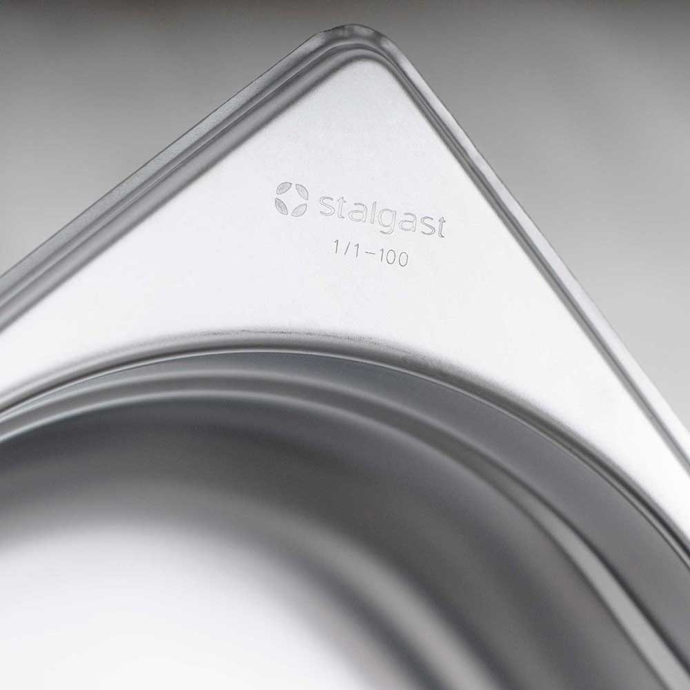 STALGAST Stalgast Edelstahl Gastronormbehälter Serie STANDARD, GN 2/3 (150mm) – Bild 2