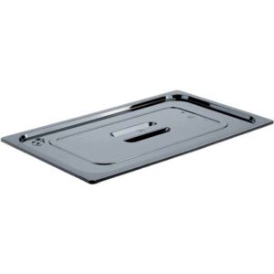 STALGAST Stalgast GN-Deckel Standard, Polycarbonat, schwarz, für GN 1/1 Behälter