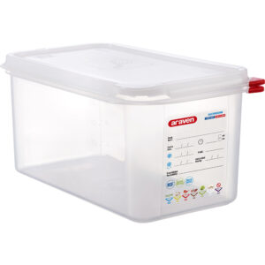 ARAVEN ARAVEN Gastronormbehälter mit Deckel, Polypropylen, GN 1/3 (150 mm)