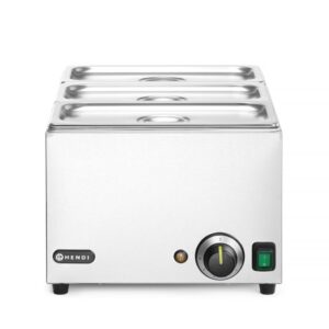 HENDI Set: Bain-Marie HENDI Ranger + 3x GN 1/3 Behälter mit Deckel
