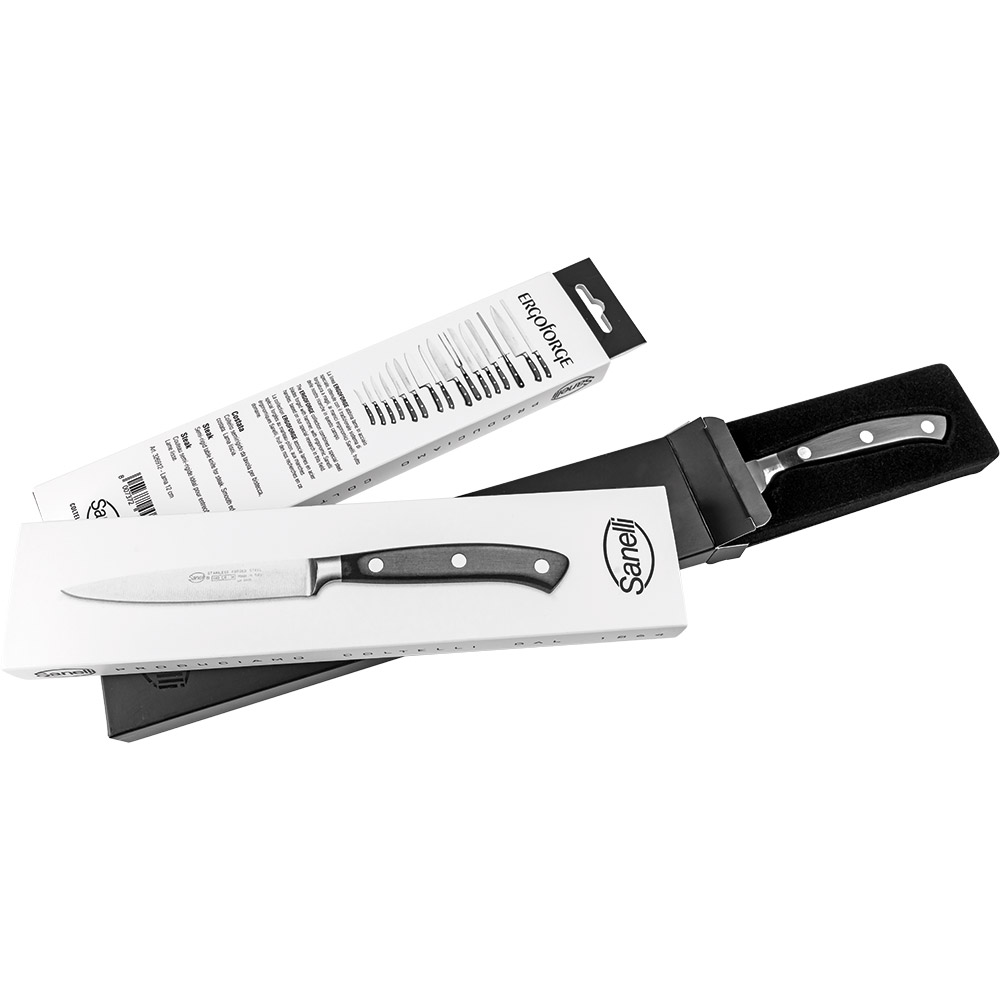 SANELLI Schälmesser, geschmiedet, Sanelli Ergoforge, Klingen-L. 100 mm – Bild 2